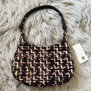 TORY BURCH Emerson Tweed Shoulder Bag NWT